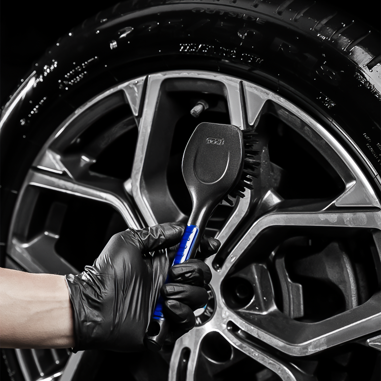 SGCB profesyonel lastik temizleme fırçası oto kuaför ve detailing kullanımı