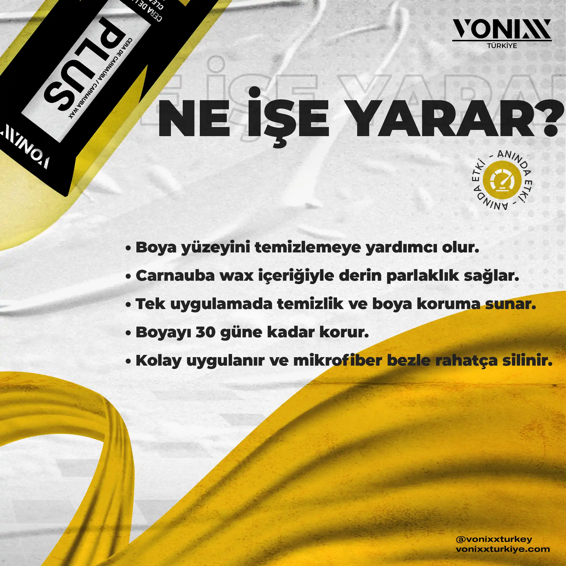 Vonixx carnauba plus ne işe yarar 