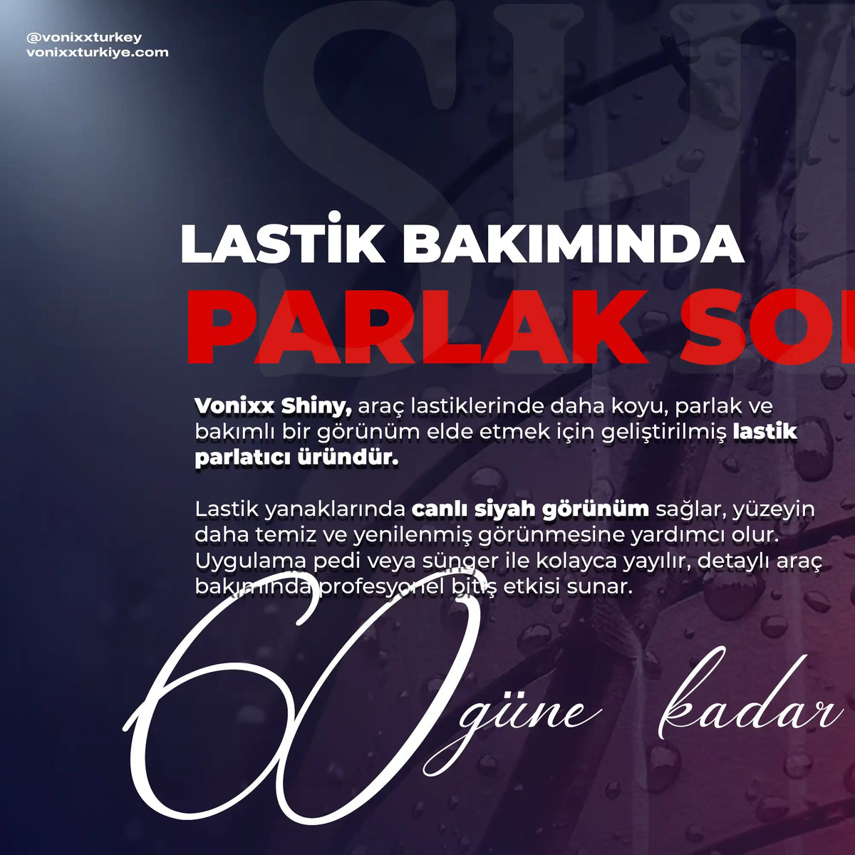 vonixx shiny lastik parlatıcı