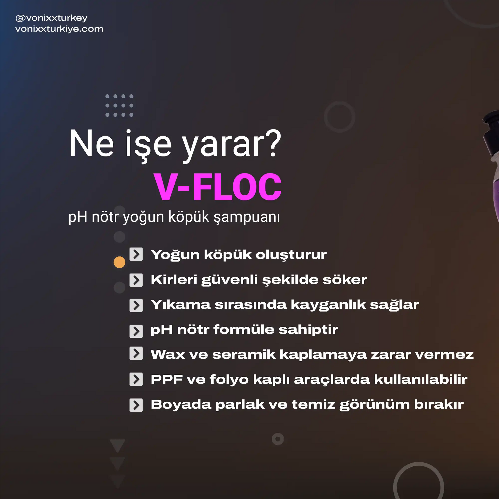 Vonixx V-Floc ne işe yarar teknik detaylar