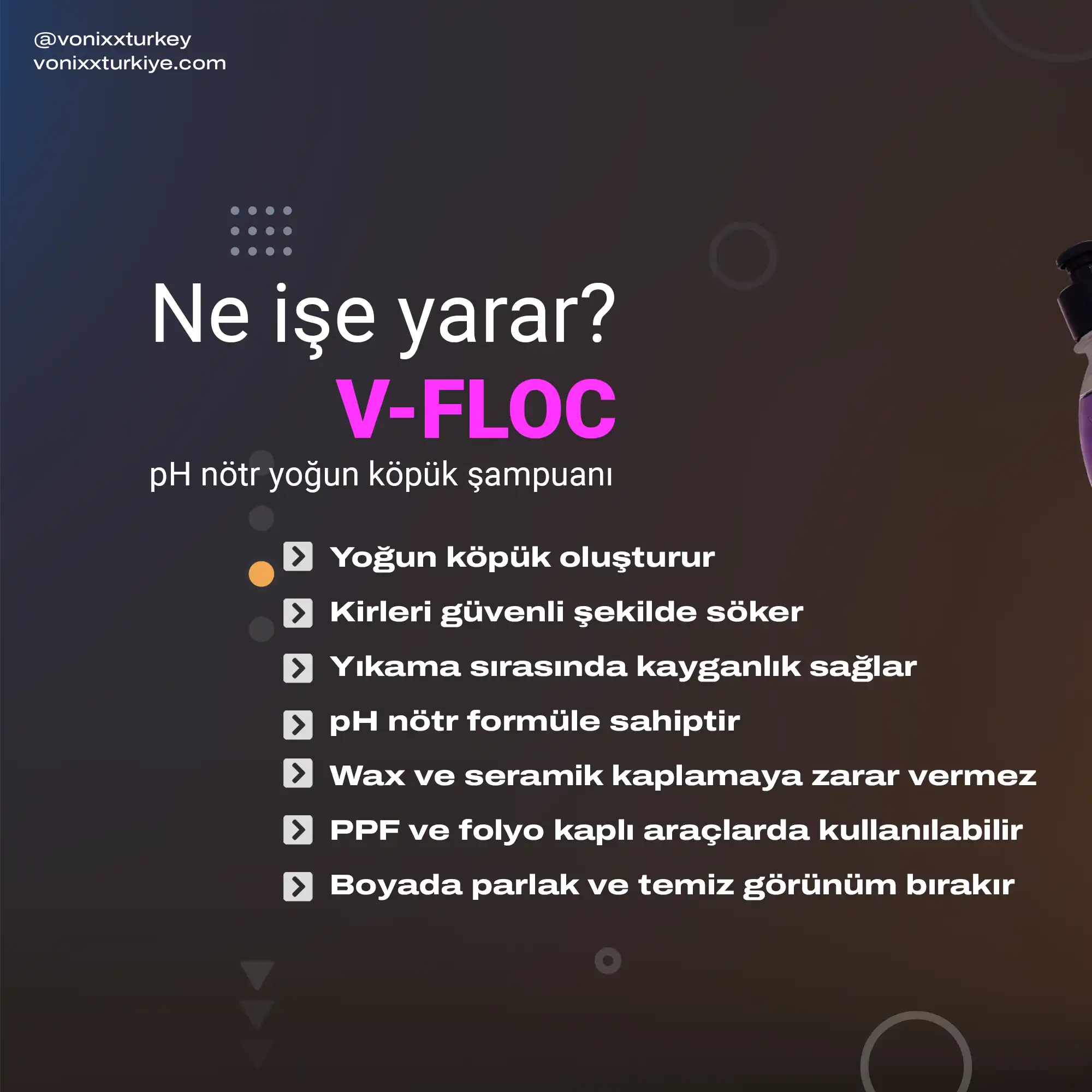 Vonixx V-Floc ne işe yarar teknik detaylar