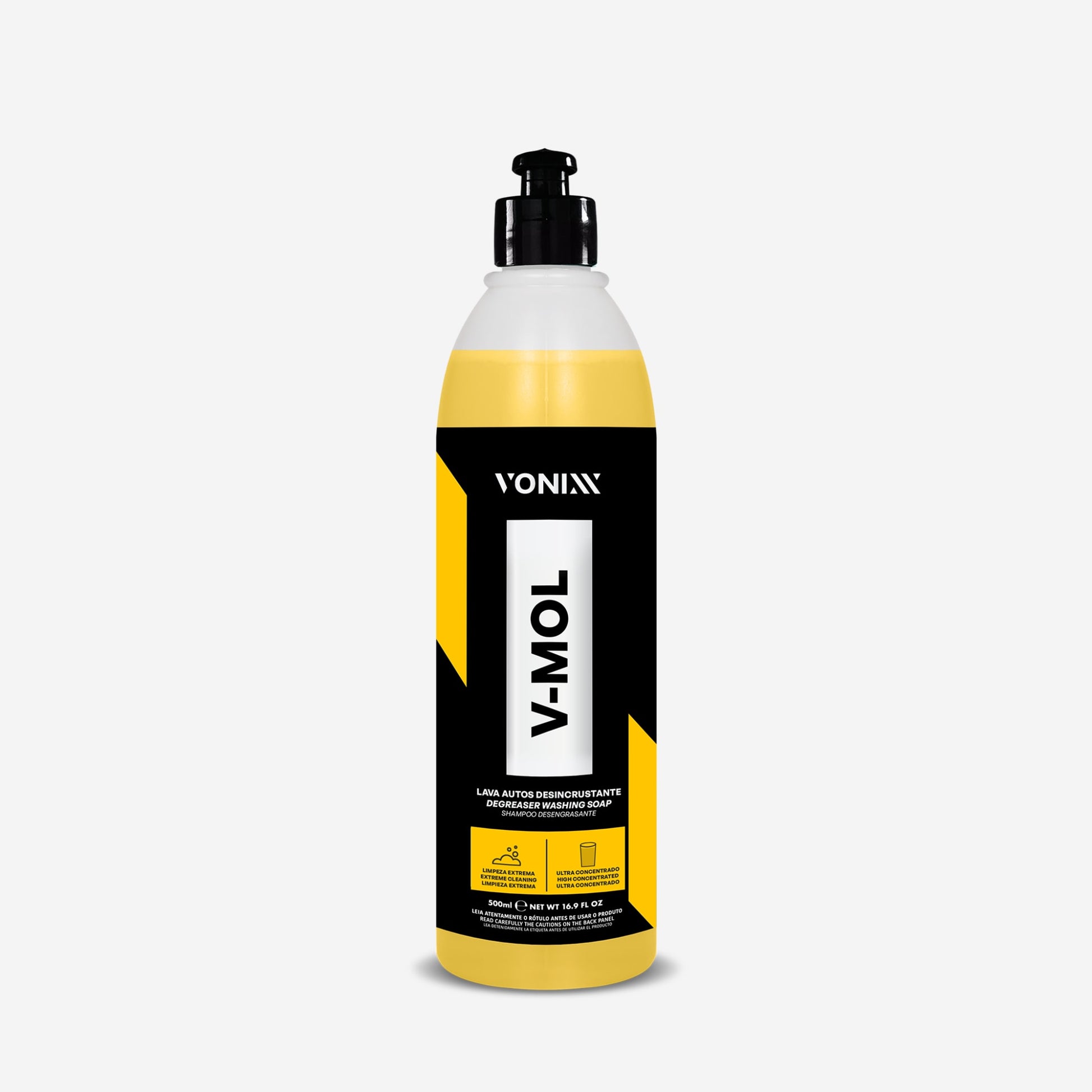 Vonixx V-MOL Güçlü Alkali Oto Şampuanı – Çamur & Yağ Sökücü Ağır Kir Temizleyici