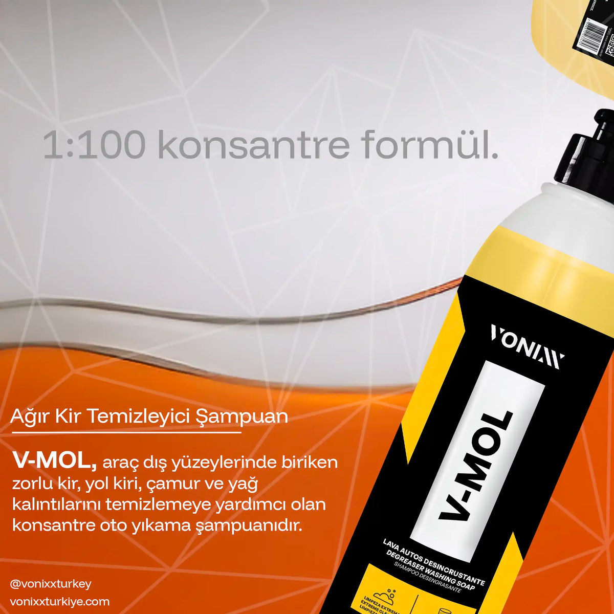 Vonixx v-mol ağır oto yıkama şampuanı hakkında bilgiler